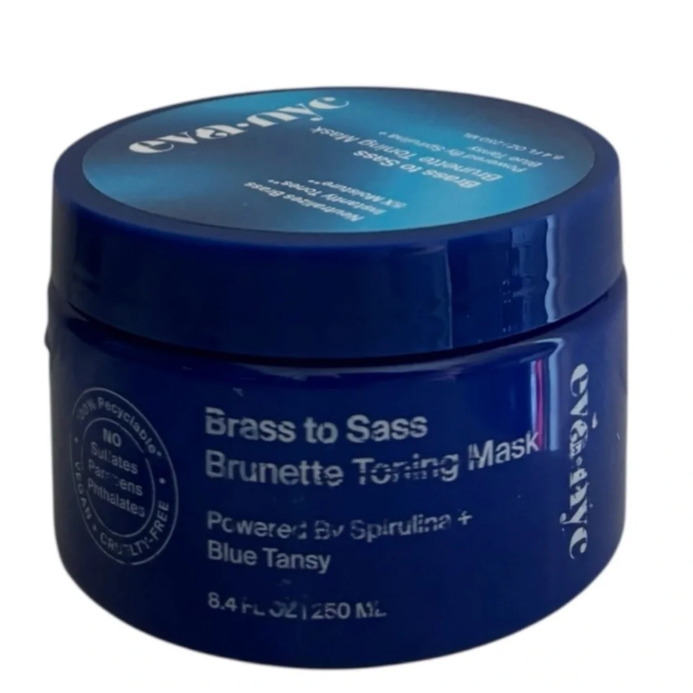 Eva NYC Brass to Sass Brunette Toning Mask 8.4oz 5x moisture Neutralizes brass